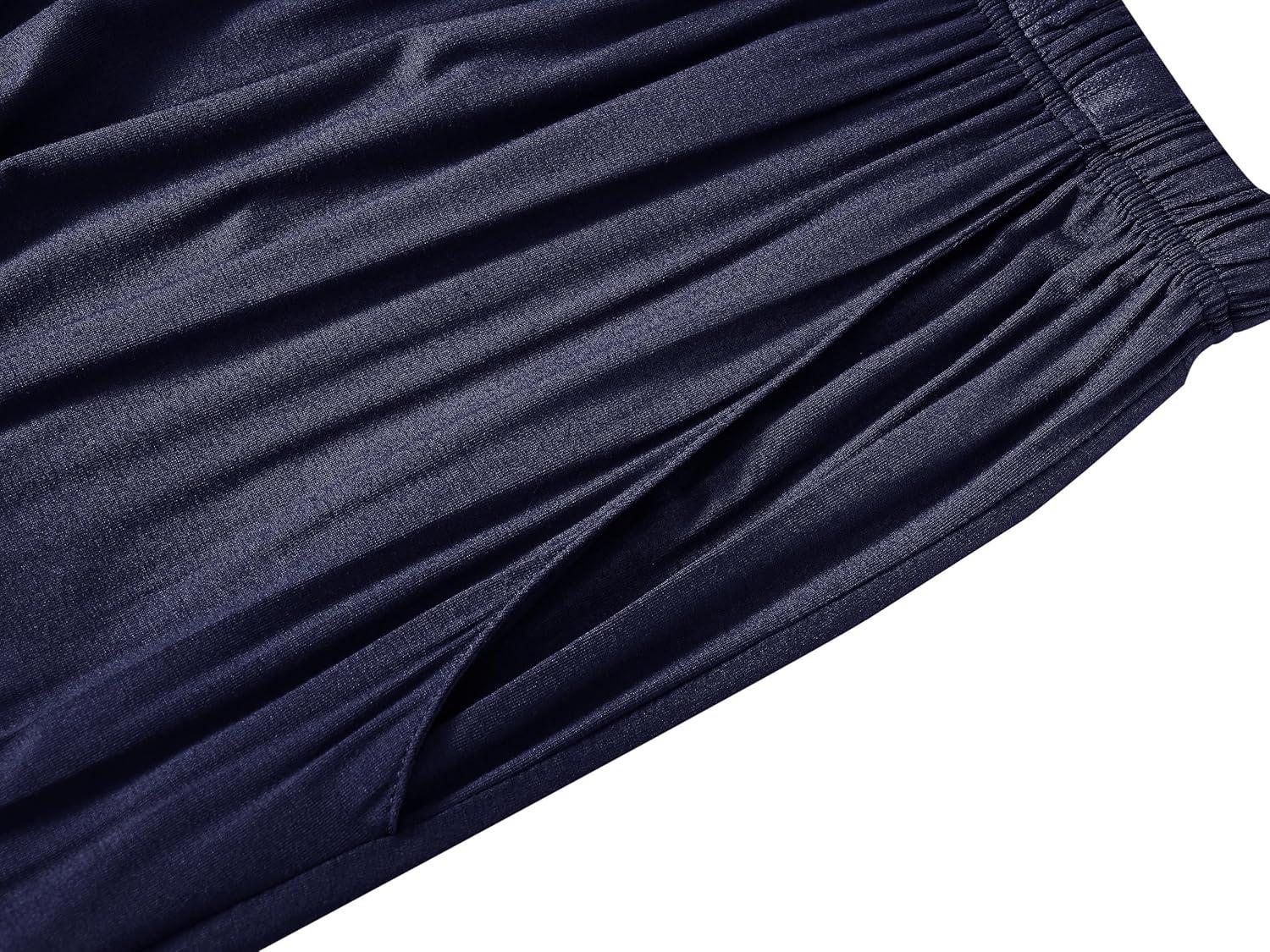 imageMoFiz Mens Pajama Set Pjs Sleepwear Nightwear Lightweight Quick Dry Soft Short Sleeve Summer Pjs Sleep Set With PocketA02navy Blue Light Grey