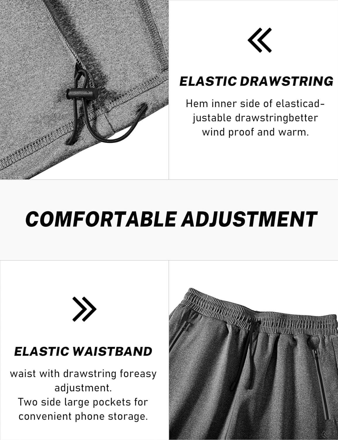 imageMoFiz Mens Tracksuit Jogging Sports Sweatsuit Comfortable Outfits Casual Athletic Pants Full zip Jacket 2 PieceA03dark Grey