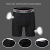 AIRIKE Boxer Briefs Men Pack Long Leg Soft Black Underwear Big Size and Tall Underpants(Black 3 Pack)