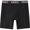 AIRIKE Boxer Briefs Men Pack Long Leg Soft Black Underwear Big Size and Tall Underpants(Black 3 Pack)