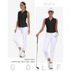 AIRIKE Sleeveless Golf Shirts for Women UPF 50+ Quarter Zip Quick Dry Tennis Workout Tank Tops(2025-black)