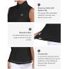 AIRIKE Sleeveless Golf Shirts for Women UPF 50+ Quarter Zip Quick Dry Tennis Workout Tank Tops(2025-black)