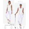 AIRIKE Sleeveless Golf Shirts for Women UPF 50+ Quarter Zip Quick Dry Tennis Workout Tank Tops(2025-white)