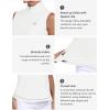 AIRIKE Sleeveless Golf Shirts for Women UPF 50+ Quarter Zip Quick Dry Tennis Workout Tank Tops(2025-white)