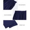 JINSHI Mens Pajama Pants Soft Modal Pajama Bottoms Loose Long Pj Pant Thin Sleepwear Lounge Pants with Pockets 2 Pack(R-black/Navy Blue/Light Grey)