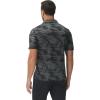 MoFiz Mens Camo Polo Golf Shirts Lightweight Dry Fit Pique Short Sleeve Collared Hiking T-Shirts Dry fit Activewear(Grey Camo)