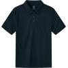 MoFiz Mens Camo Polo Golf Shirts Lightweight Dry Fit Pique Short Sleeve Collared Hiking T-Shirts Dry fit Activewear(Solid – Navy Blue)