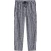 MoFiz Mens Cotton Pajama Pants Lightweight Lounge Sleep Plaid Bottoms with Pockets Drawstring(B-3 Pack)