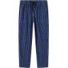 MoFiz Mens Cotton Pajama Pants Lightweight Lounge Sleep Plaid Bottoms with Pockets Drawstring(E-3 Pack)