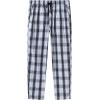 MoFiz Mens Cotton Pajama Pants Lightweight Lounge Sleep Plaid Bottoms with Pockets Drawstring(F-3 Pack)