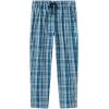 MoFiz Mens Cotton Pajama Pants Lightweight Lounge Sleep Plaid Bottoms with Pockets Drawstring(F-3 Pack)