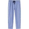 MoFiz Mens Cotton Pajama Pants Lightweight Lounge Sleep Plaid Bottoms with Pockets Drawstring(G-3 Pack)