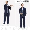 MoFiz Mens Tracksuit Jogging Sports Sweatsuit Comfortable Outfits Casual Athletic Pants Full zip Jacket 2 Piece(2024-a-navy)