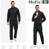 MoFiz Mens Tracksuit Jogging Sports Sweatsuit Comfortable Outfits Casual Athletic Pants Full zip Jacket 2 Piece(2024-black)