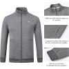 MoFiz Mens Tracksuit Jogging Sports Sweatsuit Comfortable Outfits Casual Athletic Pants Full zip Jacket 2 Piece(2024-dark Grey)