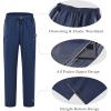 MoFiz Mens Tracksuit Jogging Sports Sweatsuit Comfortable Outfits Casual Athletic Pants Full zip Jacket 2 Piece(Navy)