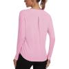 MoFiz Women’s UPF 50+ Sun Protection Long Sleeve Shirts for Hiking Running Athletic Quick Dry Loose Fit Workout Tops