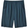 JINSHI Men’s Pajama Shorts Soft Comfortable Lightweight Elastic Drawstring Men Lounge Sleep Shorts with Pockets(One Lake Blue)