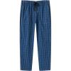 MoFiz Mens Cotton Pajama Pants Lightweight Lounge Sleep Plaid Bottoms with Pockets Drawstring(Plaid 65)