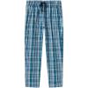 MoFiz Mens Cotton Pajama Pants Lightweight Lounge Sleep Plaid Bottoms with Pockets Drawstring(Plaid 66)
