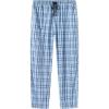 MoFiz Mens Cotton Pajama Pants Lightweight Lounge Sleep Plaid Bottoms with Pockets Drawstring(Plaid 67)