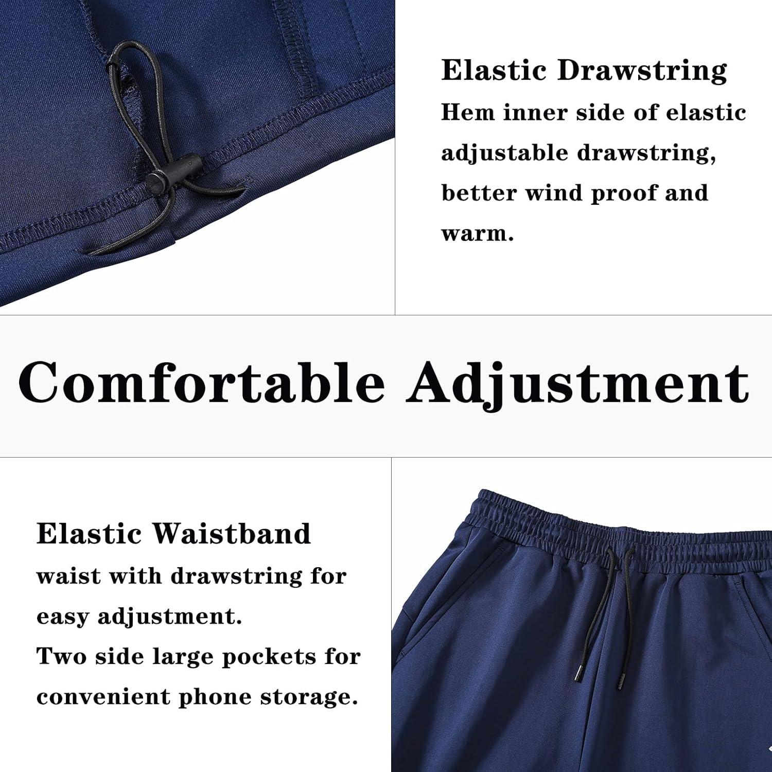 imageMoFiz Mens Tracksuits Sweatsuits for Men Athletic Set 2 Piece Track Suits Jogging Casual Warm Up Full Zip Running Sports03navygrey