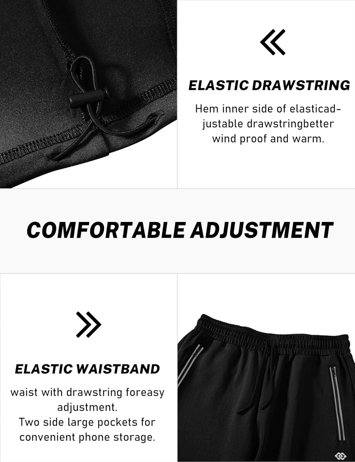 imageMoFiz Mens Tracksuits for Men Athletic Sweatsuits Set 2 Piece Track Suits Jogging Casual Warm Up Full Zip Running SportsA01black