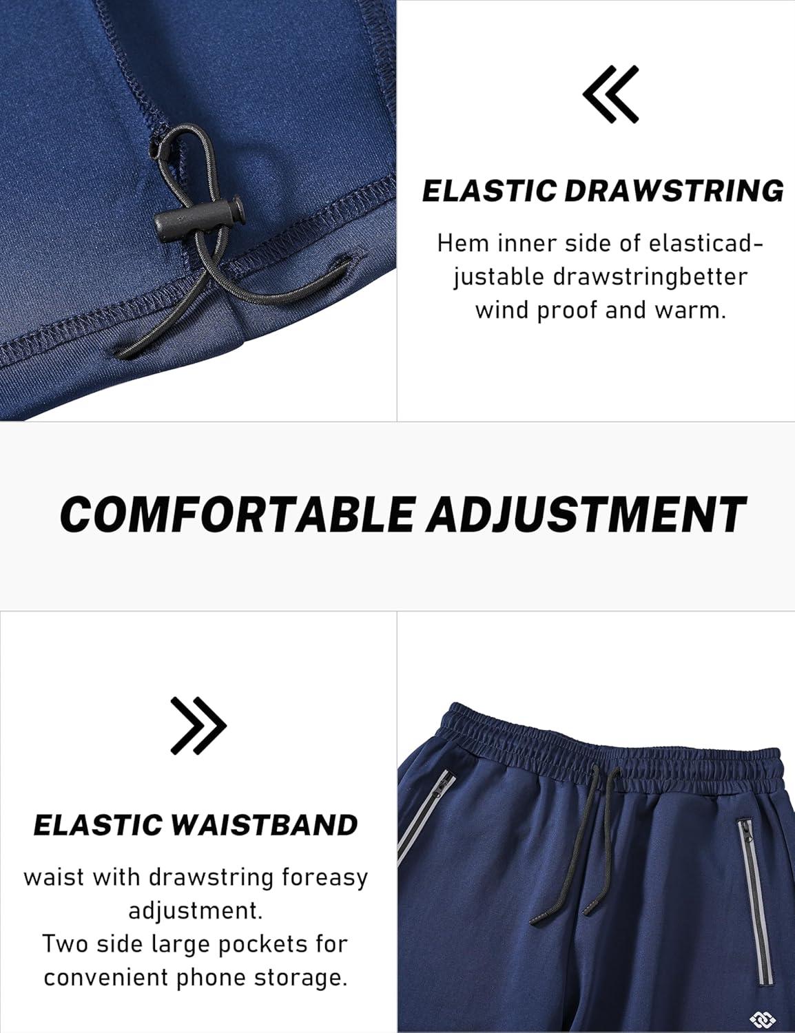 imageMoFiz Mens Tracksuits for Men Athletic Sweatsuits Set 2 Piece Track Suits Jogging Casual Warm Up Full Zip Running SportsA02navy