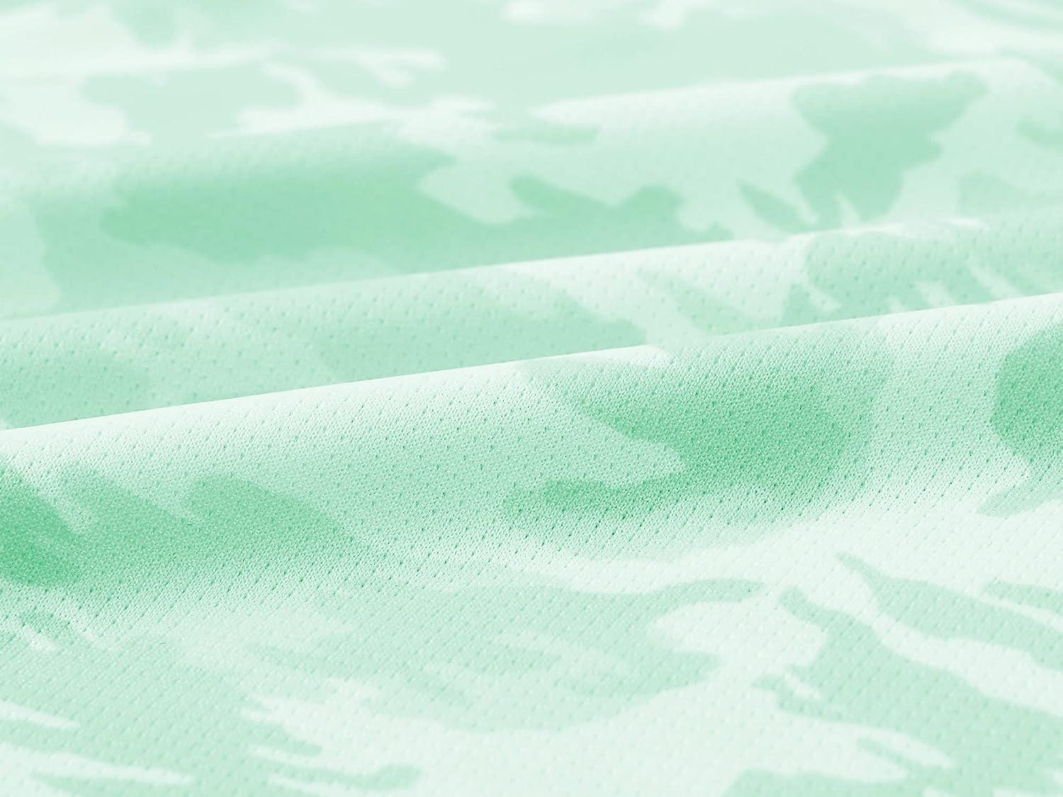 imageMoFiz Womens Short Sleeve Golf Polo Shirts Quick Dry Camo Lightweight UPF 50 Tennis Sports Athletic Tops CasualAcamogreen