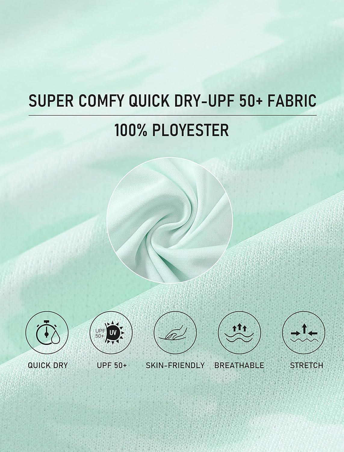 imageMoFiz Womens Short Sleeve Golf Polo Shirts Quick Dry Camo Lightweight UPF 50 Tennis Sports Athletic Tops CasualCamogreen