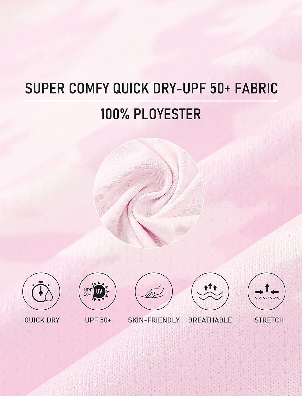 imageMoFiz Womens Short Sleeve Golf Polo Shirts Quick Dry Camo Lightweight UPF 50 Tennis Sports Athletic Tops CasualCamopink