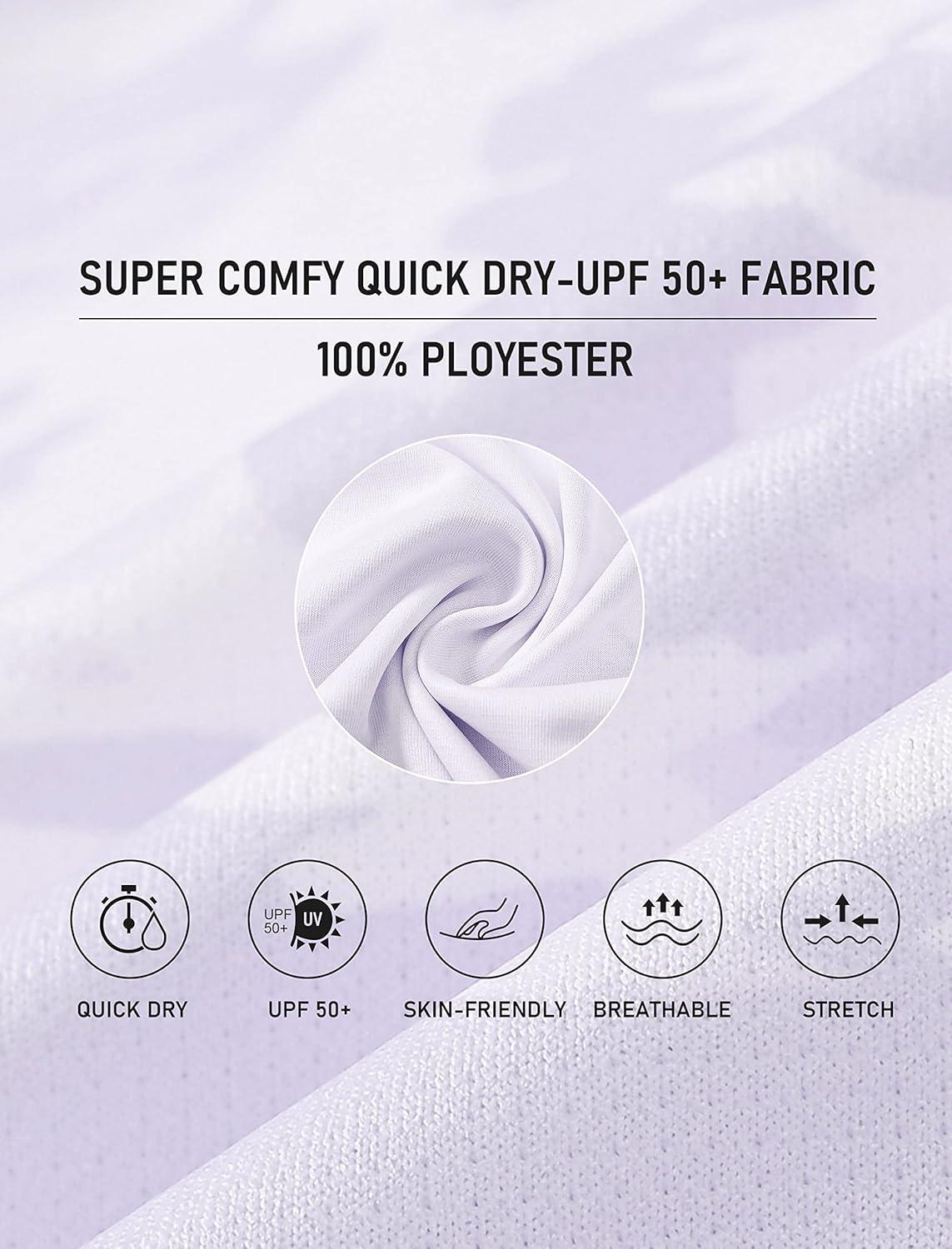 imageMoFiz Womens Short Sleeve Golf Polo Shirts Quick Dry Camo Lightweight UPF 50 Tennis Sports Athletic Tops CasualCamopurple