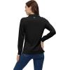 AIRIKE Golf Polo Shirts for Women Long Sleeve Colourful Quick-Dry Workwear & Activewear-Womens Athletic Apparel(Black)