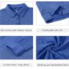 AIRIKE Golf Polo Shirts for Women Long Sleeve Colourful Quick-Dry Workwear & Activewear-Womens Athletic Apparel(Blue)
