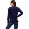 AIRIKE Golf Polo Shirts for Women Long Sleeve Colourful Quick-Dry Workwear & Activewear-Womens Athletic Apparel(Navy)
