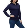 AIRIKE Golf Polo Shirts for Women Long Sleeve Colourful Quick-Dry Workwear & Activewear-Womens Athletic Apparel(Navy)