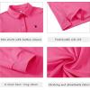 AIRIKE Golf Polo Shirts for Women Long Sleeve Colourful Quick-Dry Workwear & Activewear-Womens Athletic Apparel(Roseo)