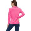AIRIKE Golf Polo Shirts for Women Long Sleeve Colourful Quick-Dry Workwear & Activewear-Womens Athletic Apparel(Roseo)