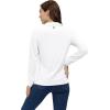 AIRIKE Golf Polo Shirts for Women Long Sleeve Colourful Quick-Dry Workwear & Activewear-Womens Athletic Apparel(White)