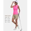 Golf Polo Shirts for Women Slim Fit Woman Sleeveless Sports Shirts Quick Dry Athletic Tank Tops for Tennis Work(Upgrade Rose Red)
