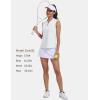 Golf Polo Shirts for Women Slim Fit Woman Sleeveless Sports Shirts Quick Dry Athletic Tank Tops for Tennis Work(Upgrade White)
