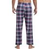 JINSHI Mens Pajama Pants Plaid Modal Pajama Bottoms Loose Long Pj Pant Sleepwear Lounge Pants with Pockets 2 Pack(Plaid a)