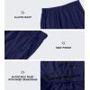 JINSHI Womens Pajama Pants with Pockets Soft Comfortable Lightweight Elastic Drawstring Modal Pajama Bottoms Lounge Pants(Y02-light Grey/Navy Blue)