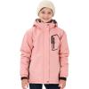 MoFiz Girls Ski Jacket Waterproof Fleece Lined Snowboard Jacket Warm Winter Snow Coats with Removable Hood(Pink)