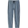 MoFiz Mens Pajama Bottoms Cotton 3 Pack Lounge Pants Set with Pockets Drawstring Plaid Pjs Bottoms Sleepwear with Button Fly(D-3pack Plaid)
