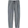 MoFiz Mens Pajama Bottoms Cotton 3 Pack Lounge Pants Set with Pockets Drawstring Plaid Pjs Bottoms Sleepwear with Button Fly(D-3pack Plaid)