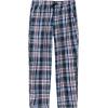 MoFiz Mens Pajama Bottoms Cotton 3 Pack Lounge Pants Set with Pockets Drawstring Plaid Pjs Bottoms Sleepwear with Button Fly(E-3pack Plaid)