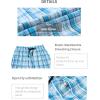 MoFiz Mens Pajama Bottoms Cotton 3 Pack Lounge Pants Set with Pockets Drawstring Plaid Pjs Bottoms Sleepwear with Button Fly(F-3pack Plaid)