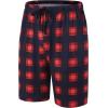 MoFiz Men’s Plaid Pajama Shorts 3-Pack Woven Cotton Sleep & Lounge Shorts, Lightweight PJ Bottoms with Pockets & Button Fly(Plaid-a(polyester))
