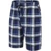 MoFiz Men’s Plaid Pajama Shorts 3-Pack Woven Cotton Sleep & Lounge Shorts, Lightweight PJ Bottoms with Pockets & Button Fly(Plaid-a(polyester))